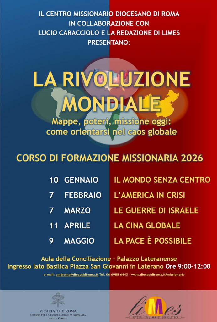 La rivoluzione mondiale, corso di formazione missionaria 2026