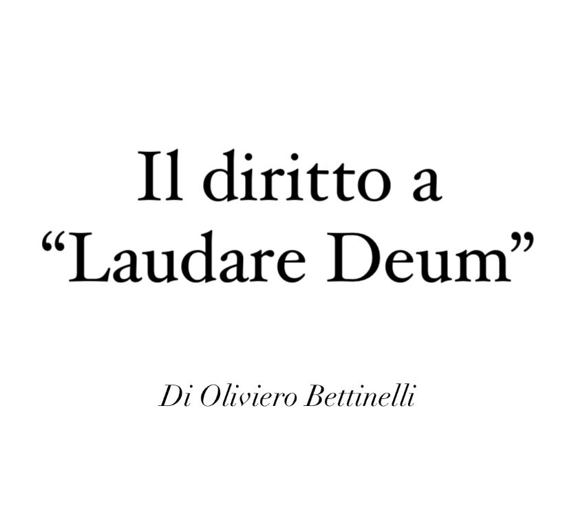 RIFLESSIONE SULLA LAUDATE DEUM, OLIVIERO BETTINELLI