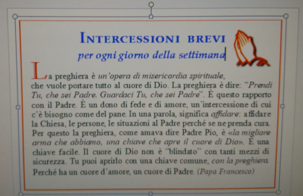 Preghiere Per Ogni Giorno Della Settimana