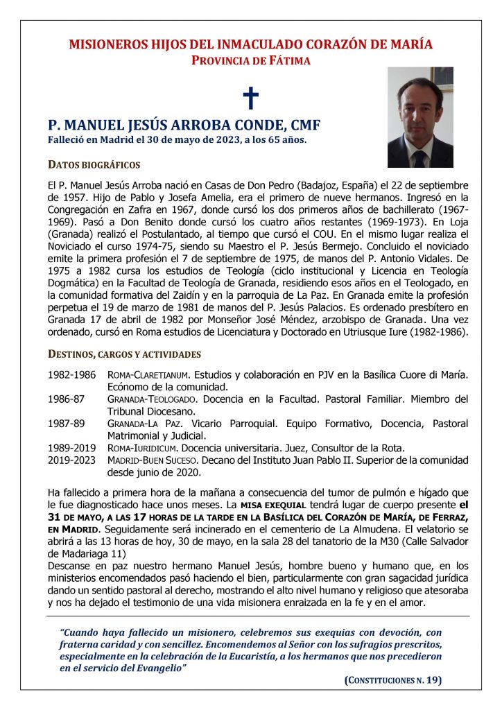 Manuel Jesùs ARROBA CONDE
