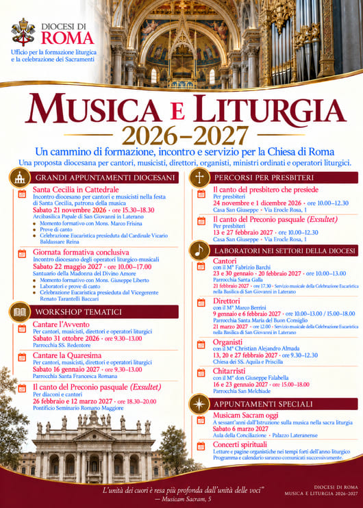 Formazione Liturgico Musicale Diocesi di Roma