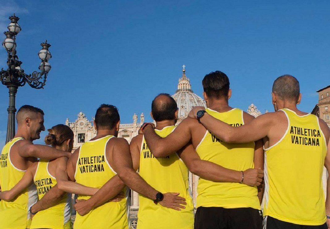 messa del maratoneta, maratona di roma, athletica vaticana