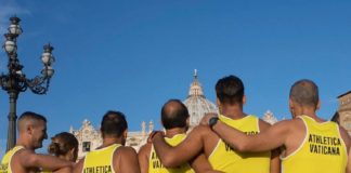 messa del maratoneta, maratona di roma, athletica vaticana