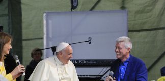 Pierluigi Sassi con Papa Francesco
