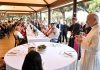 Borgo Laudato si’, persone vulnerabili della diocesi di Roma a pranzo con Leone XIV